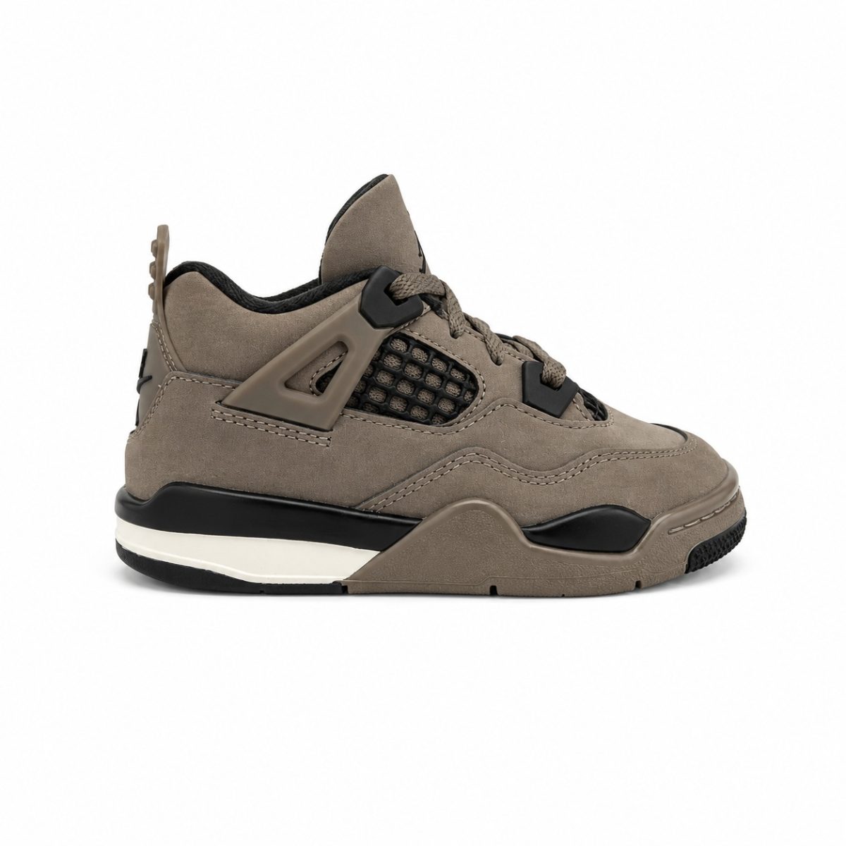 Zapatilla Deportiva Café Piedra Con Detalles En Negro y Blanco - Imagen 3