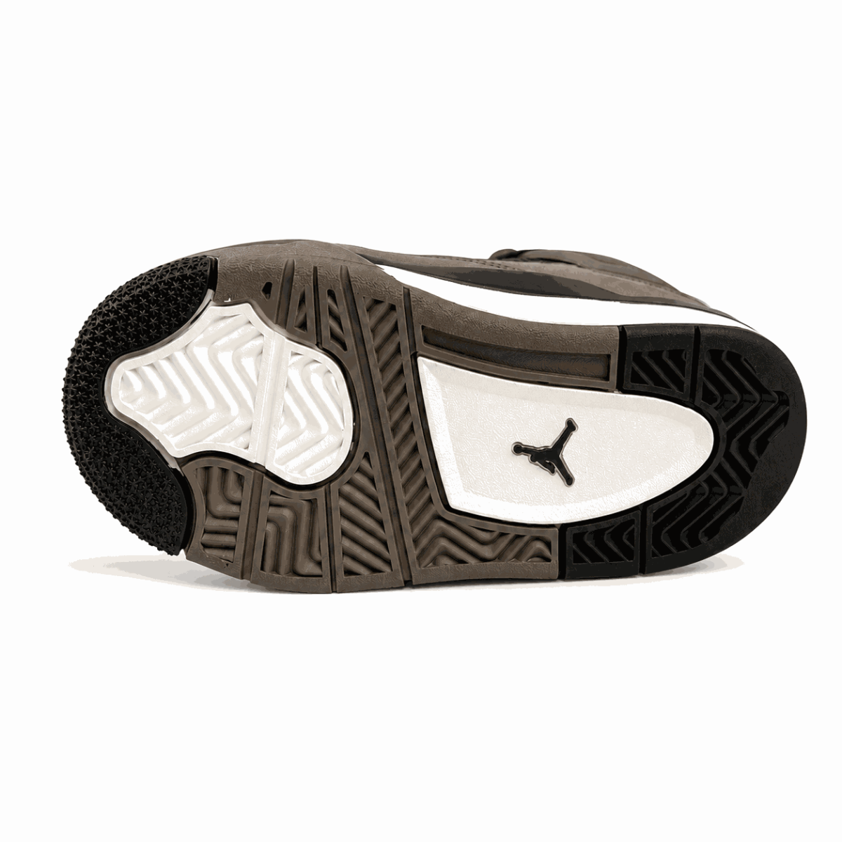 Zapatilla Deportiva Café Piedra Con Detalles En Negro y Blanco - Imagen 6