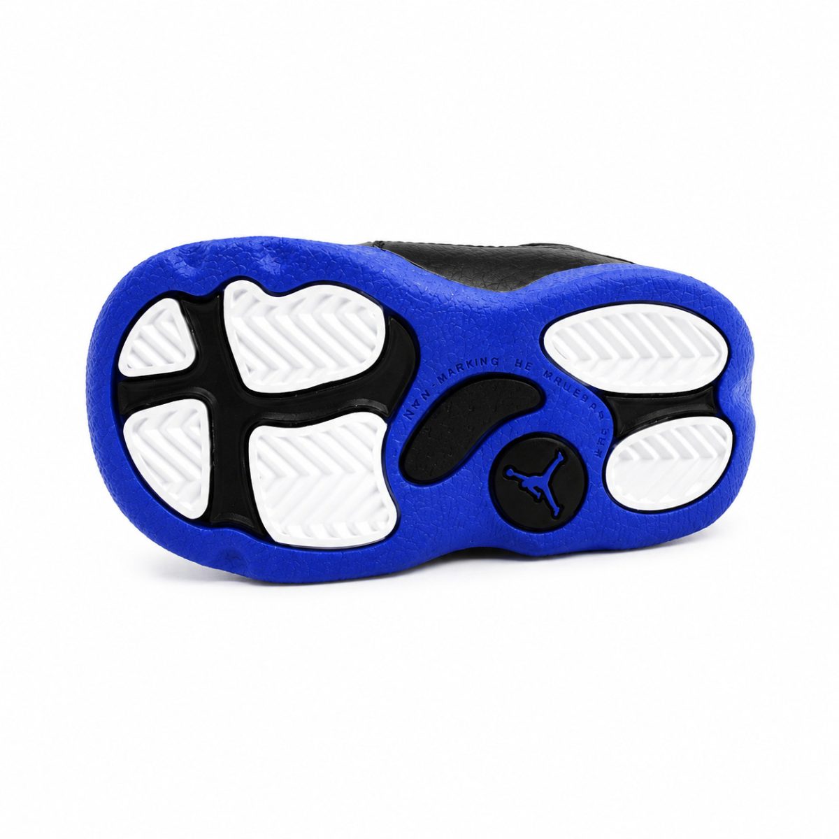 Zapatilla Deportiva Blanca Con Detalles Azul y Negro De Media Caña - Imagen 6