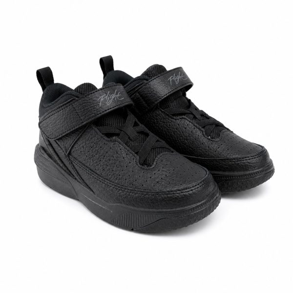 Zapatilla Deportiva Total Black De Media Caña