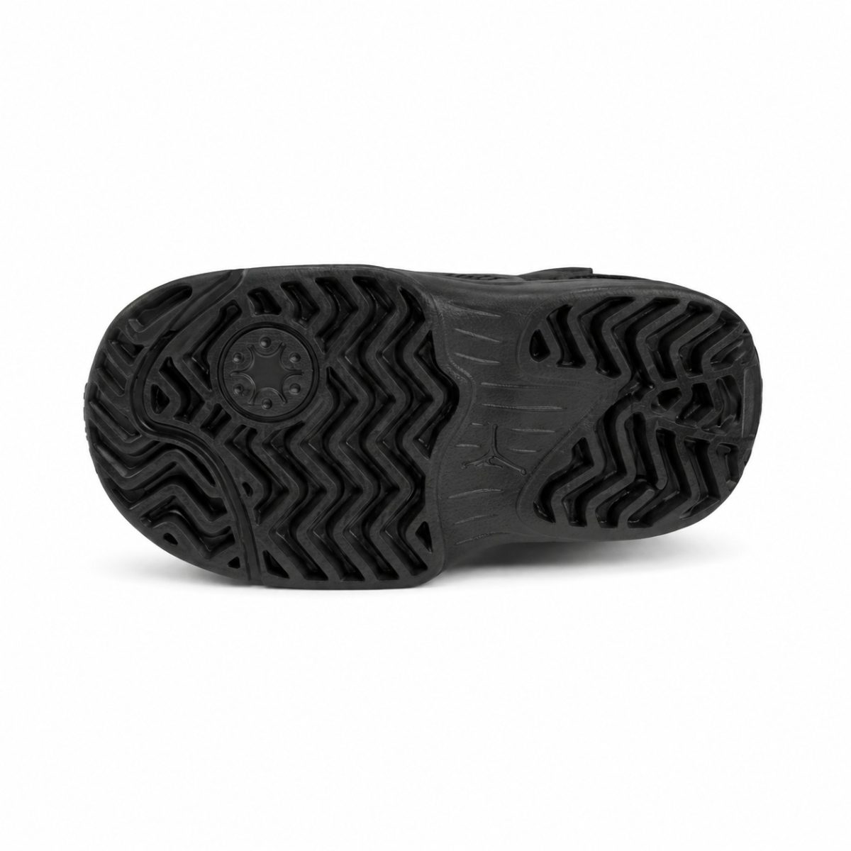 Zapatilla Deportiva Negra De Media Caña Con Velcro - Imagen 6