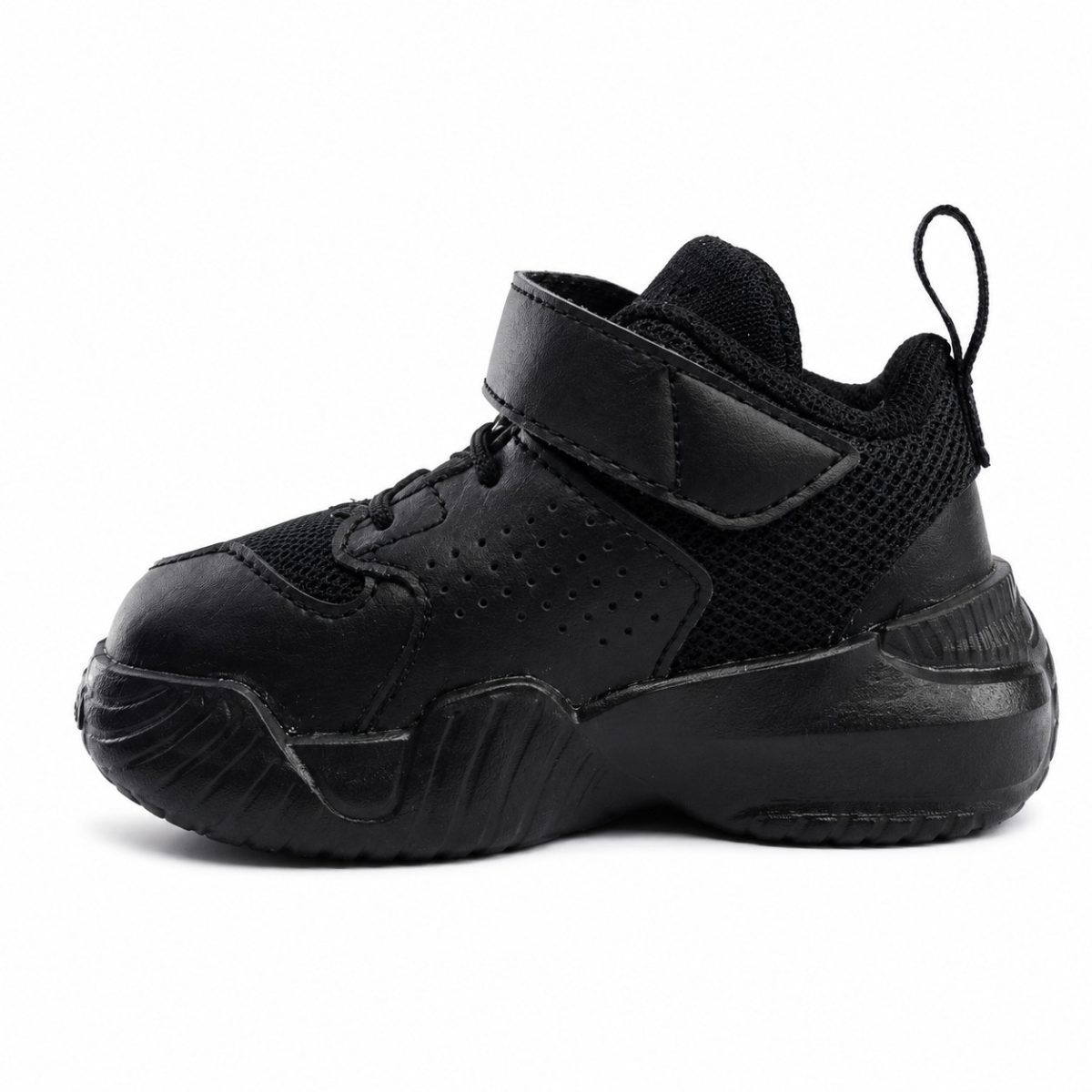 Zapatilla Deportiva Negra Con Detalles Blancos - Imagen 3