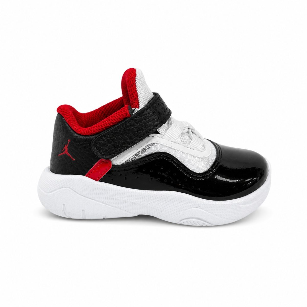 Zapatilla Deportiva Blanca Con Detalles En Charol Y Color Rojo - Imagen 3