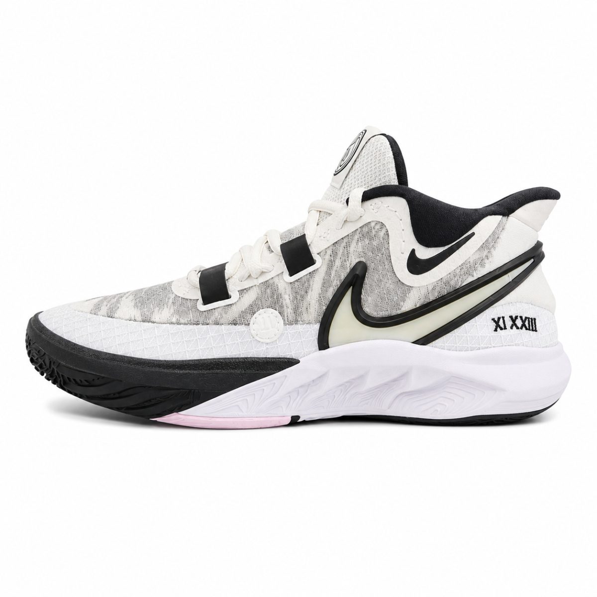 Zapatilla Deportiva Blanca Con Detalles Gris y Negro - Imagen 5