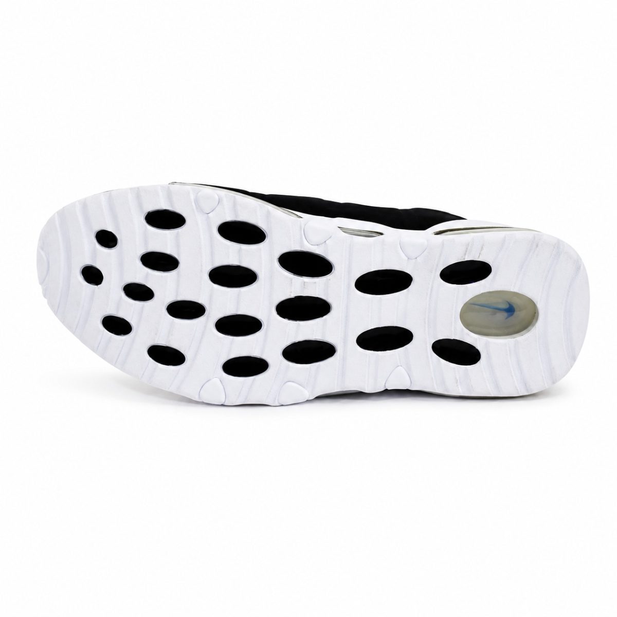 Zapatilla Deportiva Blanco - Negro Con Caña y Aire En La Suela - Imagen 6