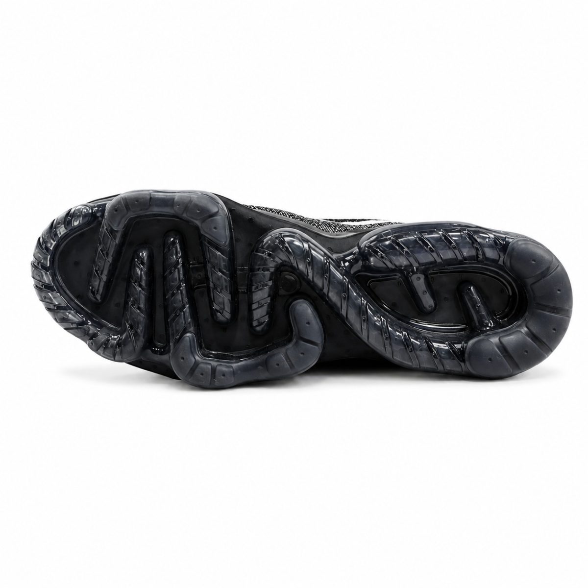 Zapatilla Deportiva Negro - Blanco Tejida - Imagen 6