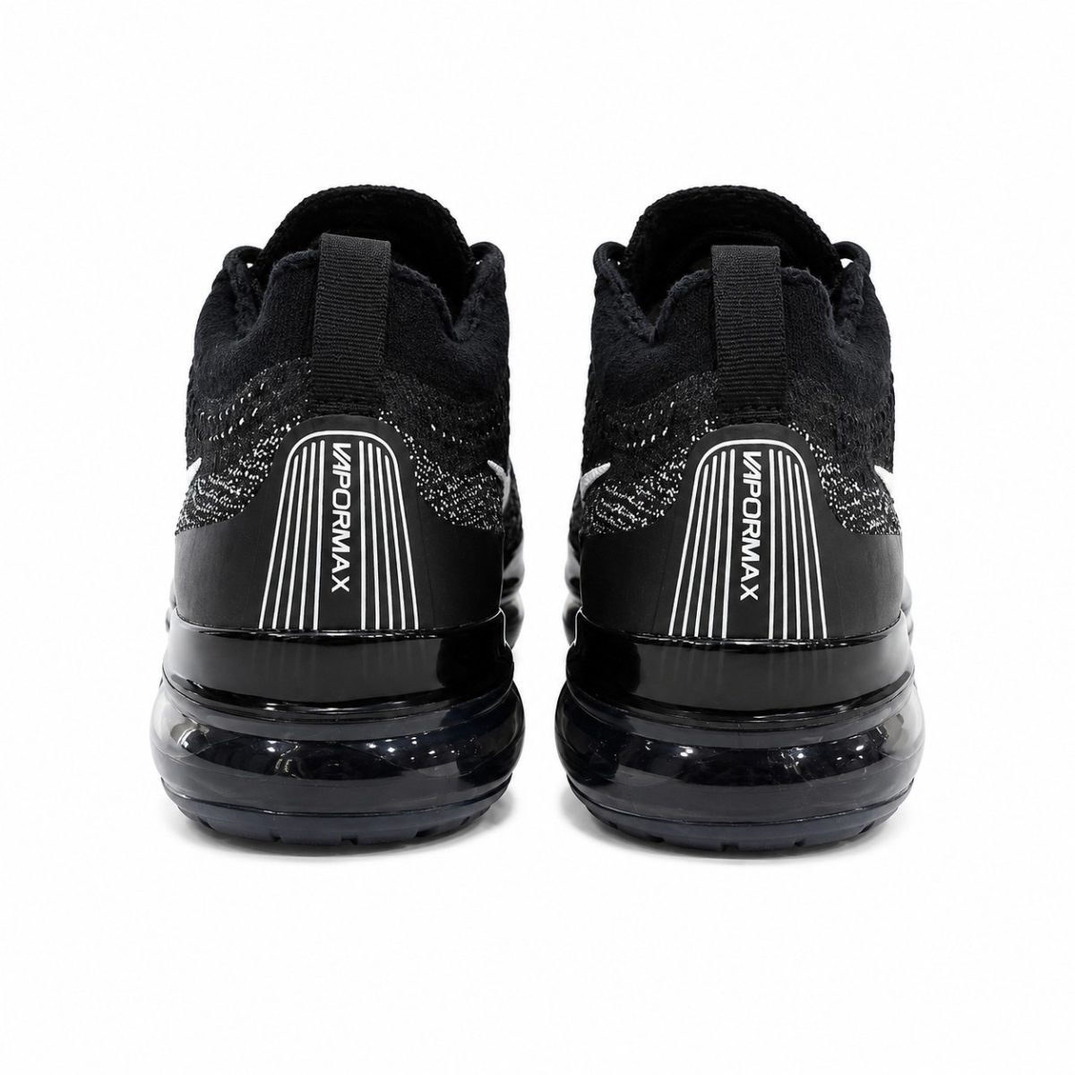 Zapatilla Deportiva Negro - Blanco Tejida - Imagen 4