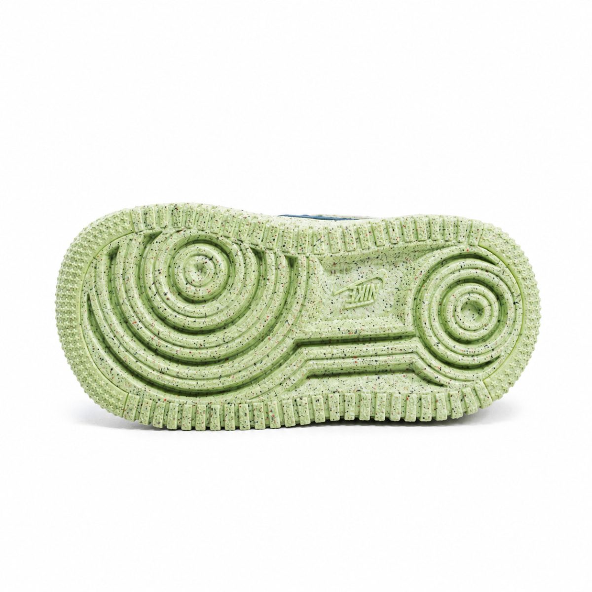 Zapatilla Urbana Azul Petróleo Con Detalles Verde Neón Y Suela Verde Moteada - Imagen 6