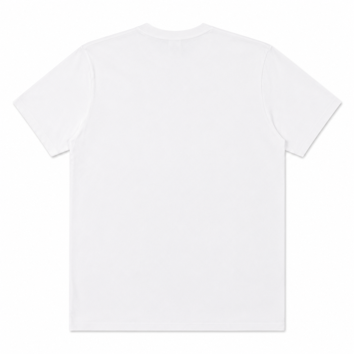 Polera Blanca Con Logo En Letras Negras Y Caricatura - Imagen 2