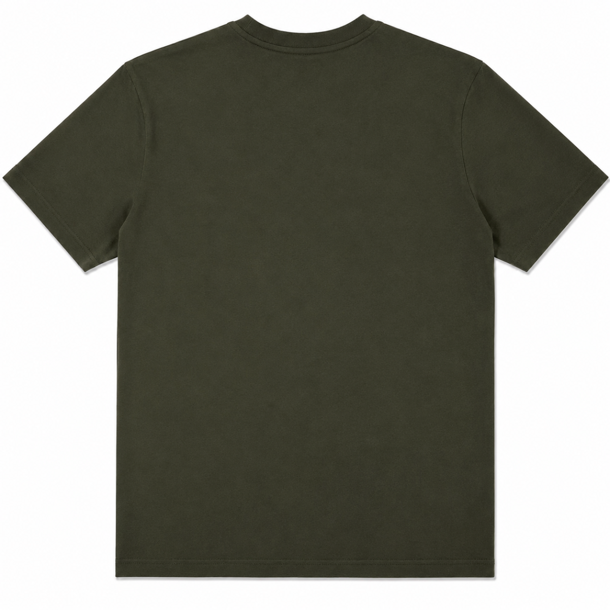 Polera Verde Musgo Con Logo Cuadrado Frontal - Imagen 2