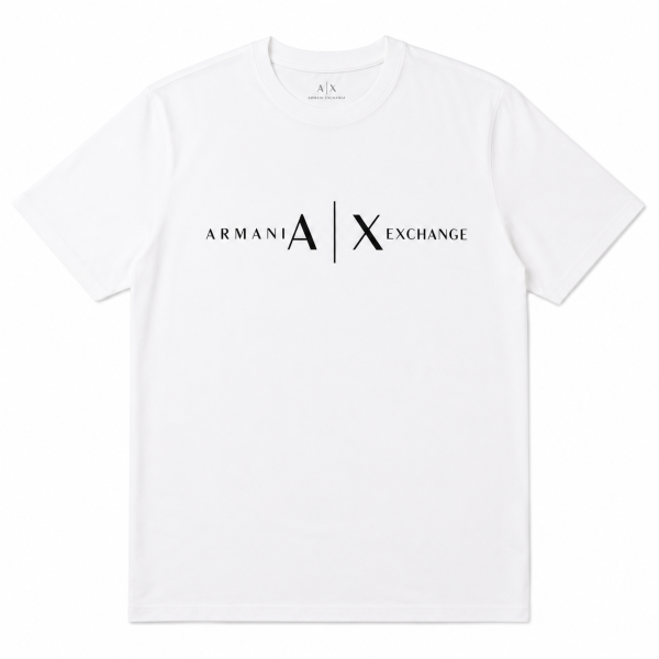 Polera Clasica Blanca Con Letras Negras