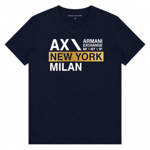 Polera Azul Marino Con Logotipo Frontal