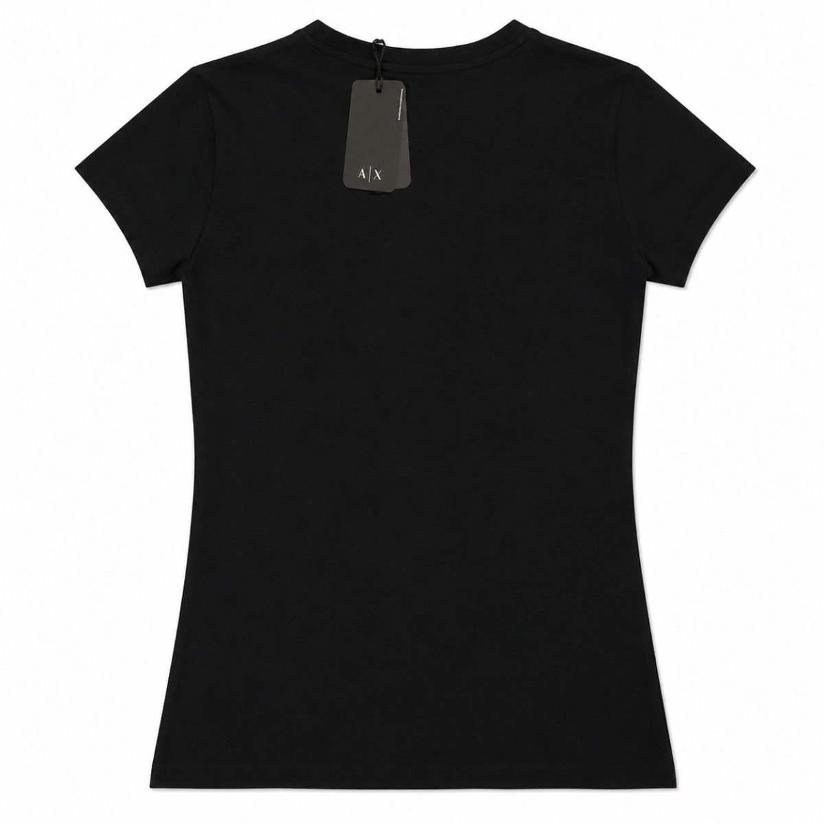 Polera Negra Con Logotipo De Brillos Plateados - Imagen 2
