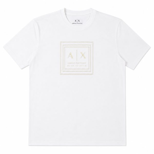 Polera Blanca Con Logotipo Frontal Blanco Marfil
