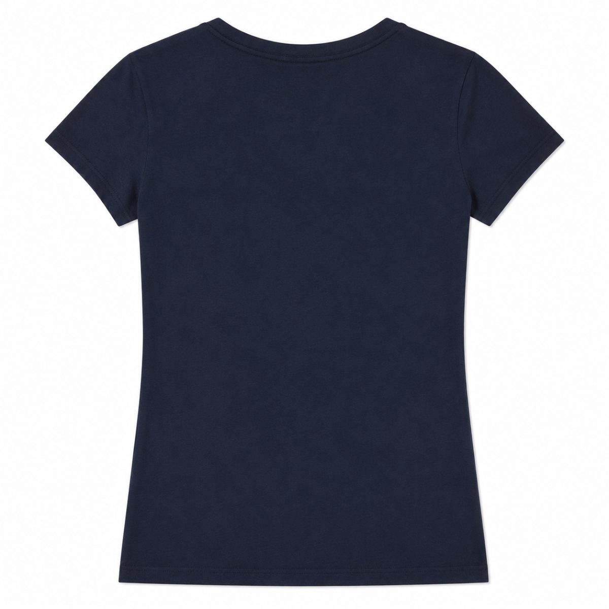 Polera Azul Marino De Cuello V Con Brillos - Imagen 2