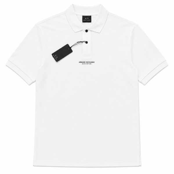 Polera Blanca Con Cuello - Botones - Logotipo Frontal Y 91 En Espalda