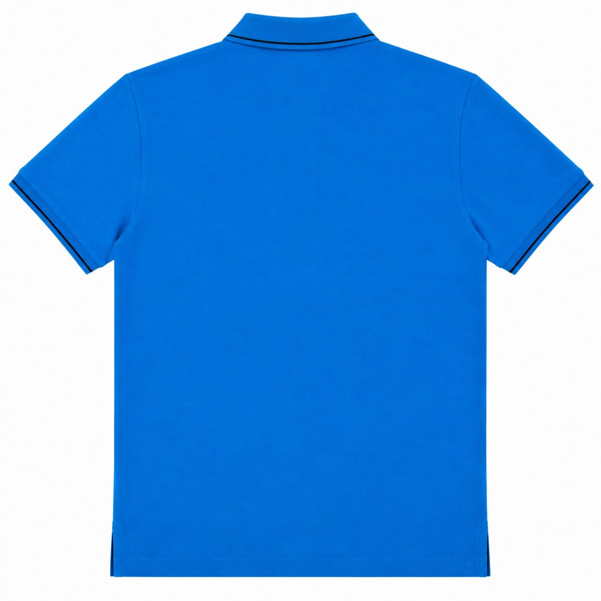 Polera Azul Cobalto Con Cuello Y Botones - Imagen 2