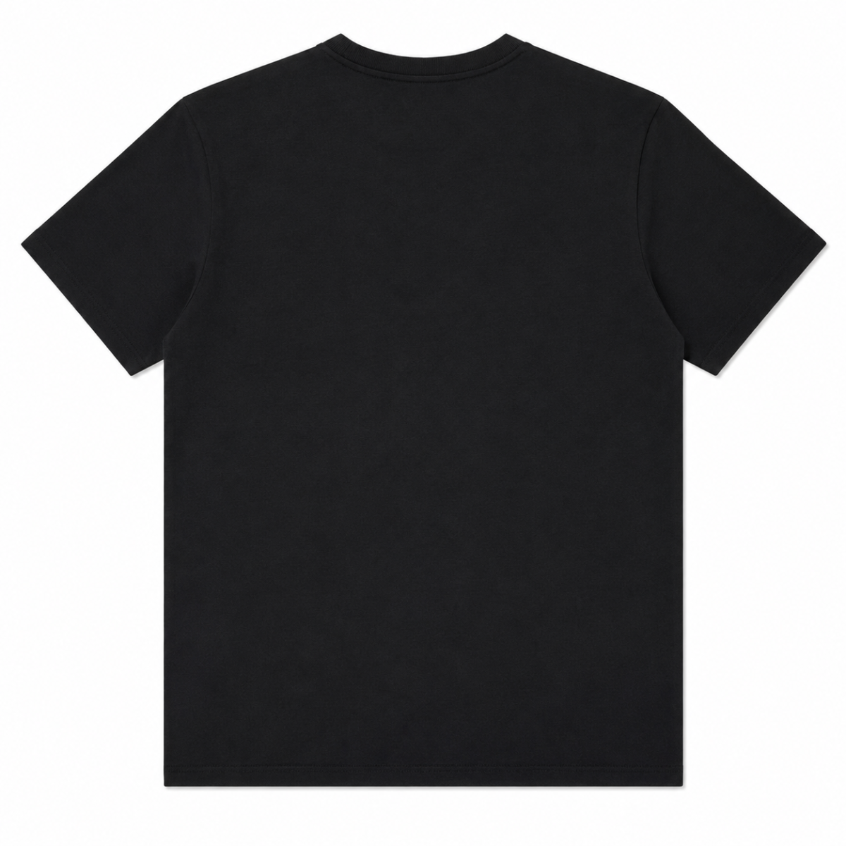 Polera Negra Con Logo Frontal Verde Oliva - Imagen 2