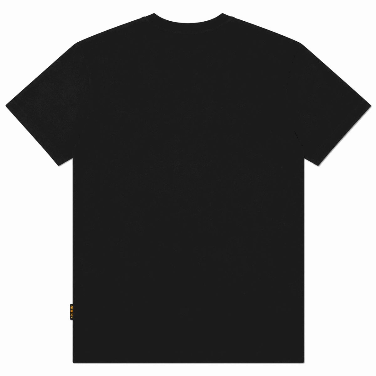 Polera Negra Con Mini Estampado Al Costado - Imagen 2