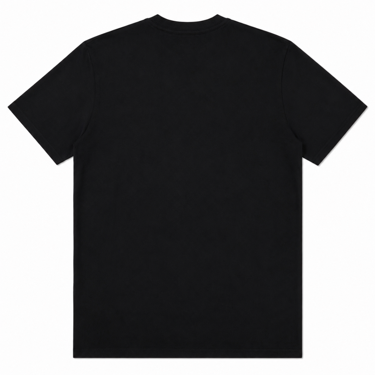 Polera Negra Con Logo En Circulo Dorado - Imagen 2