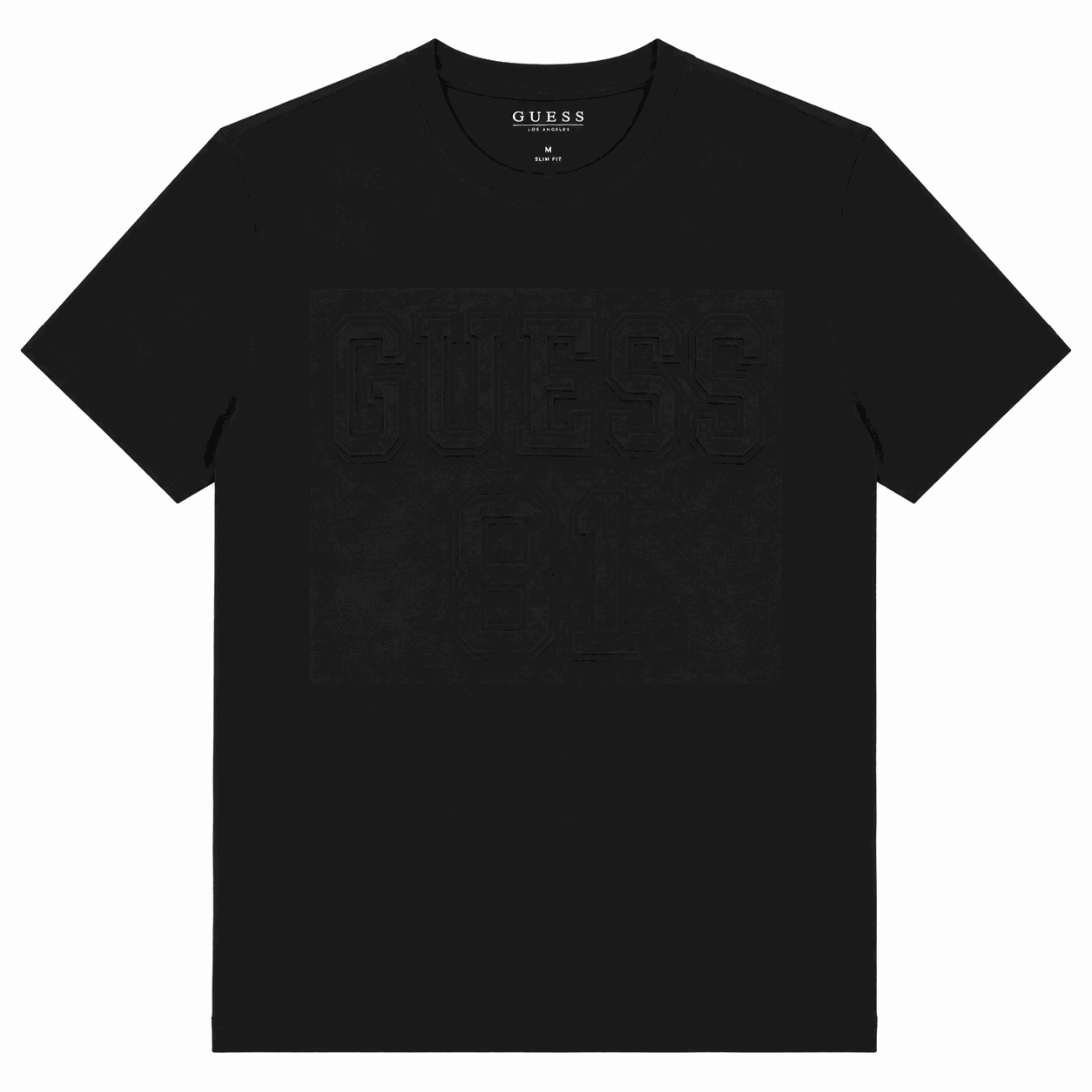 Polera Guess Polera Total Black Con Logotipo Frontal - Imagen 1