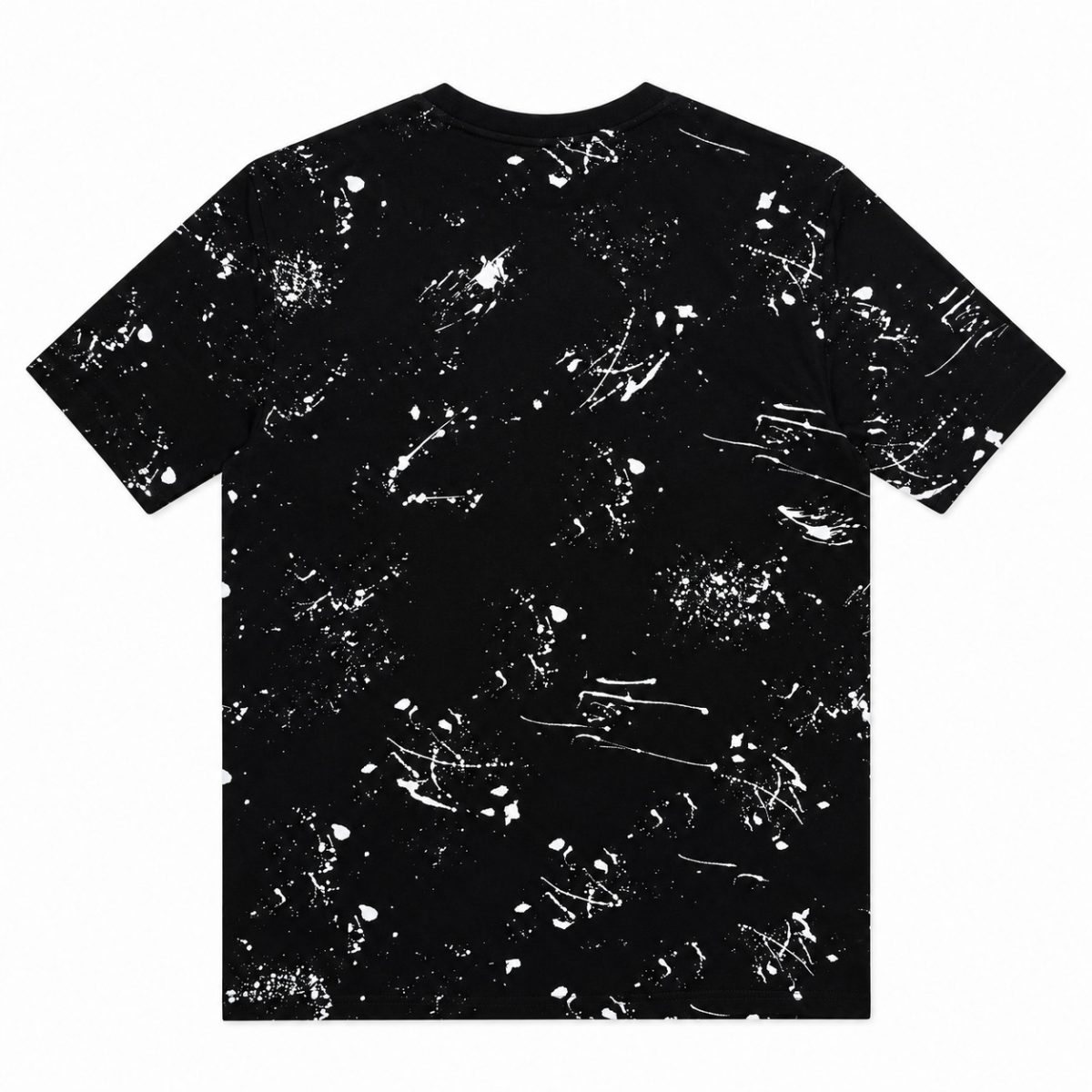 Polera Negra - Blanca Con Estampado Frontal De Calavera Y Logo Rojo - Imagen 2