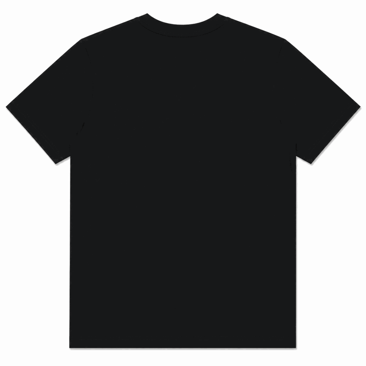Polera Negra Con Letras Engomadas - Imagen 2