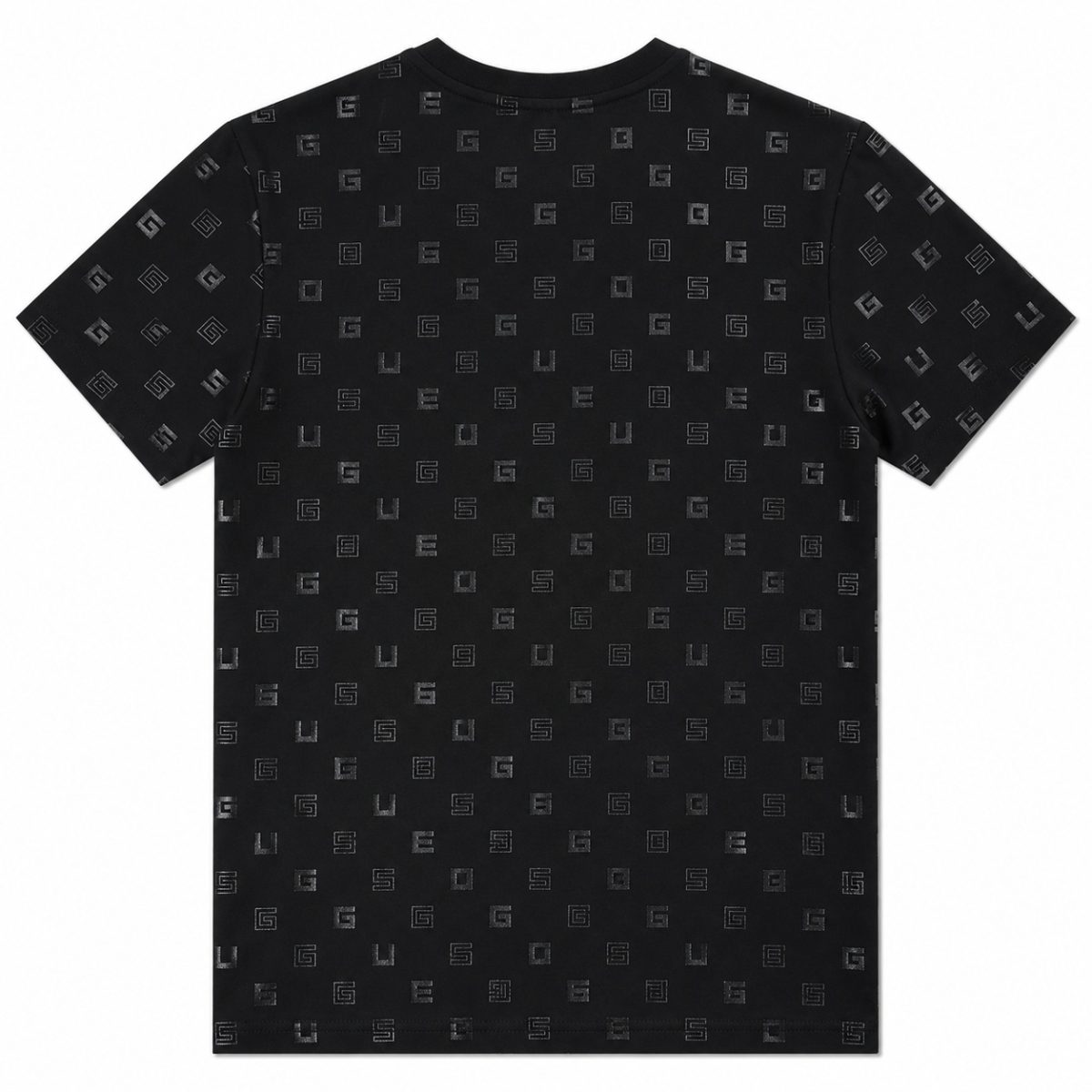 Polera Negra Con Monograma Gris - Imagen 2