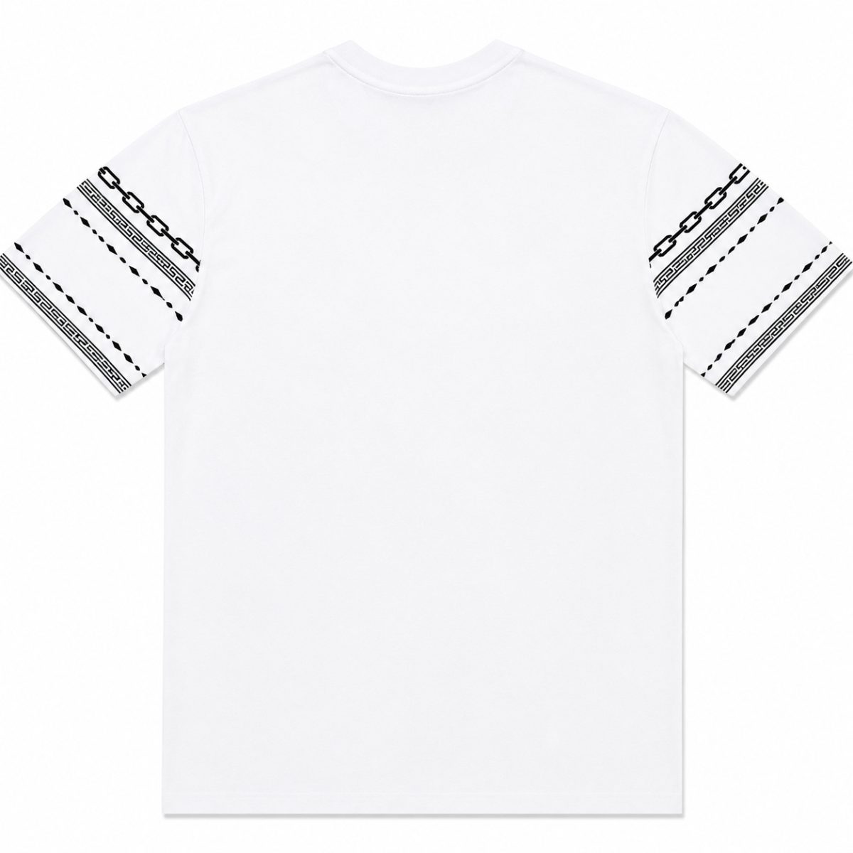 Polera Blanca Con Detalles De Cadenas Gris - Imagen 2