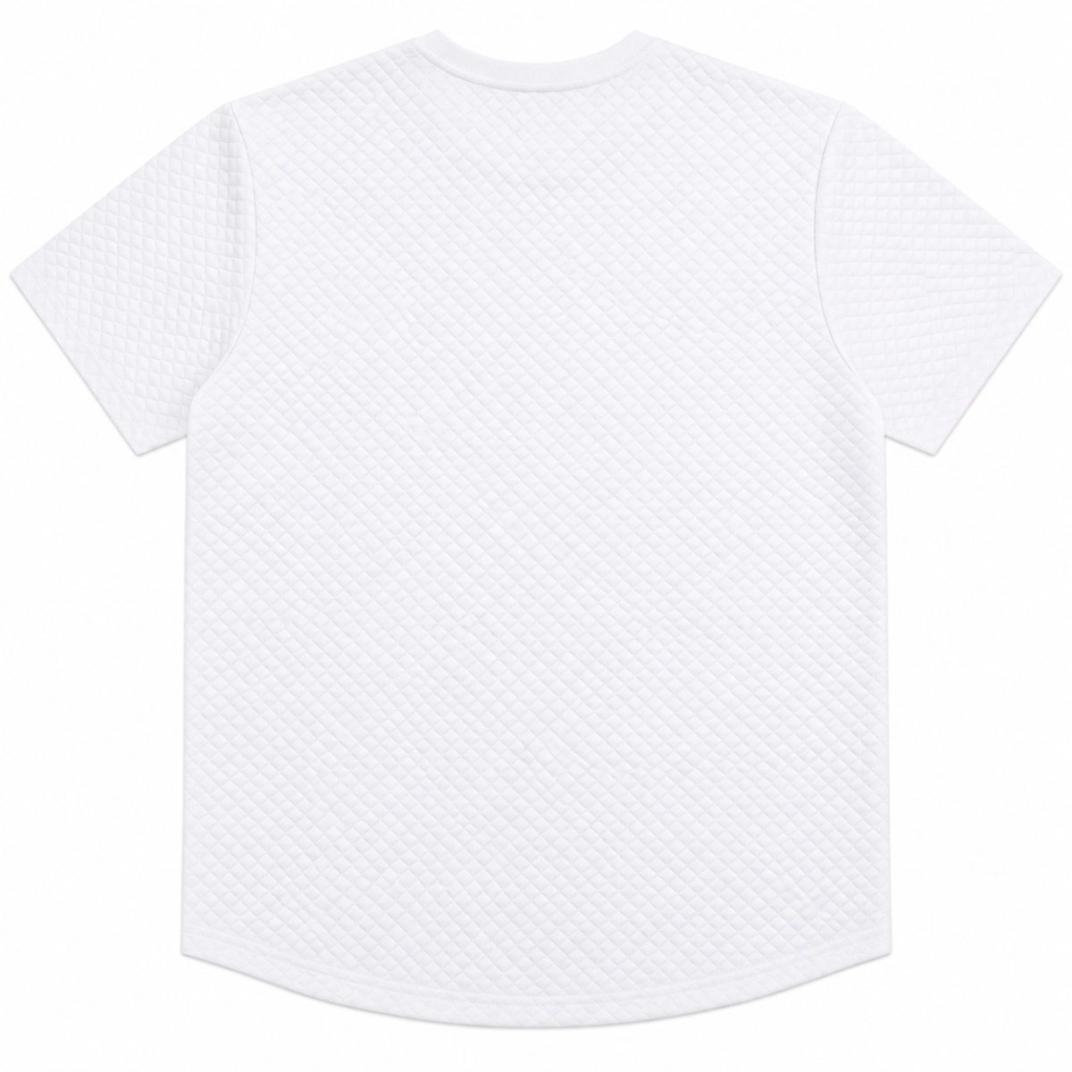 Polera Blanca Texturizada Con Logotipo En Relieve - Imagen 2