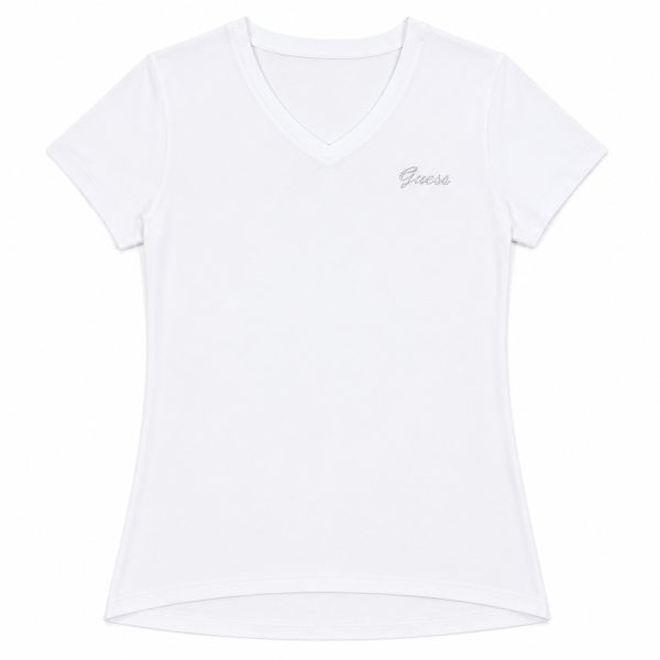 Polera Blanca Con Diseño De Alas En La Espalda