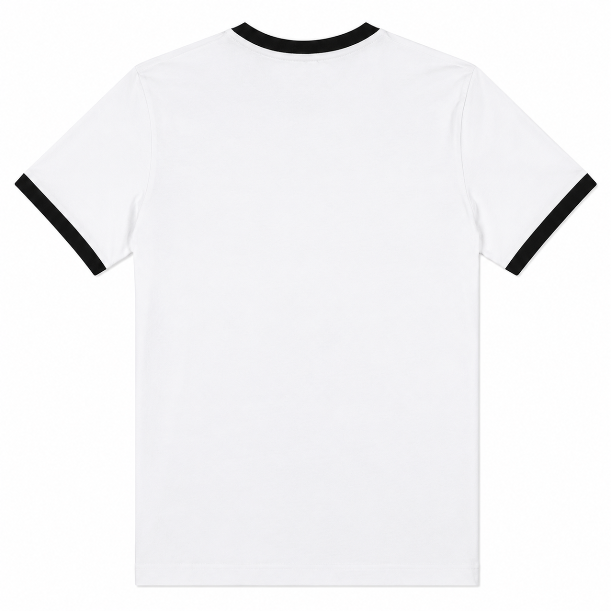 Polera Blanca Con Logotipo Y Detalles Negro - Imagen 2