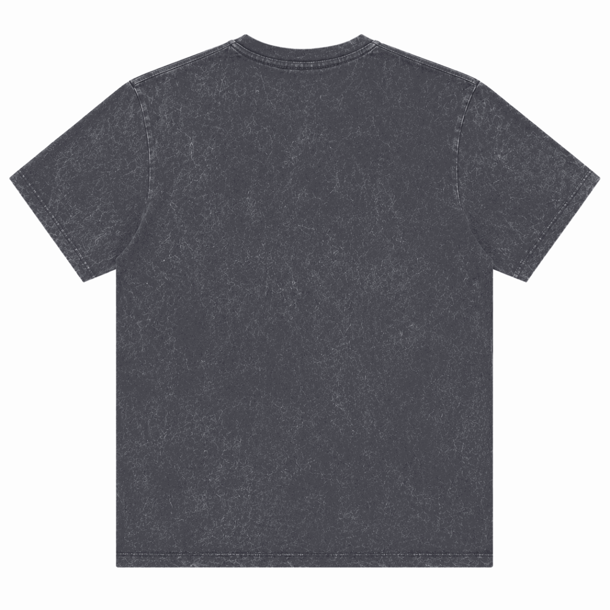 Polera Gris Jaspeada Con Logo Frontal - Imagen 2