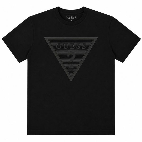 Polera Total Black Con Logo En Relieve