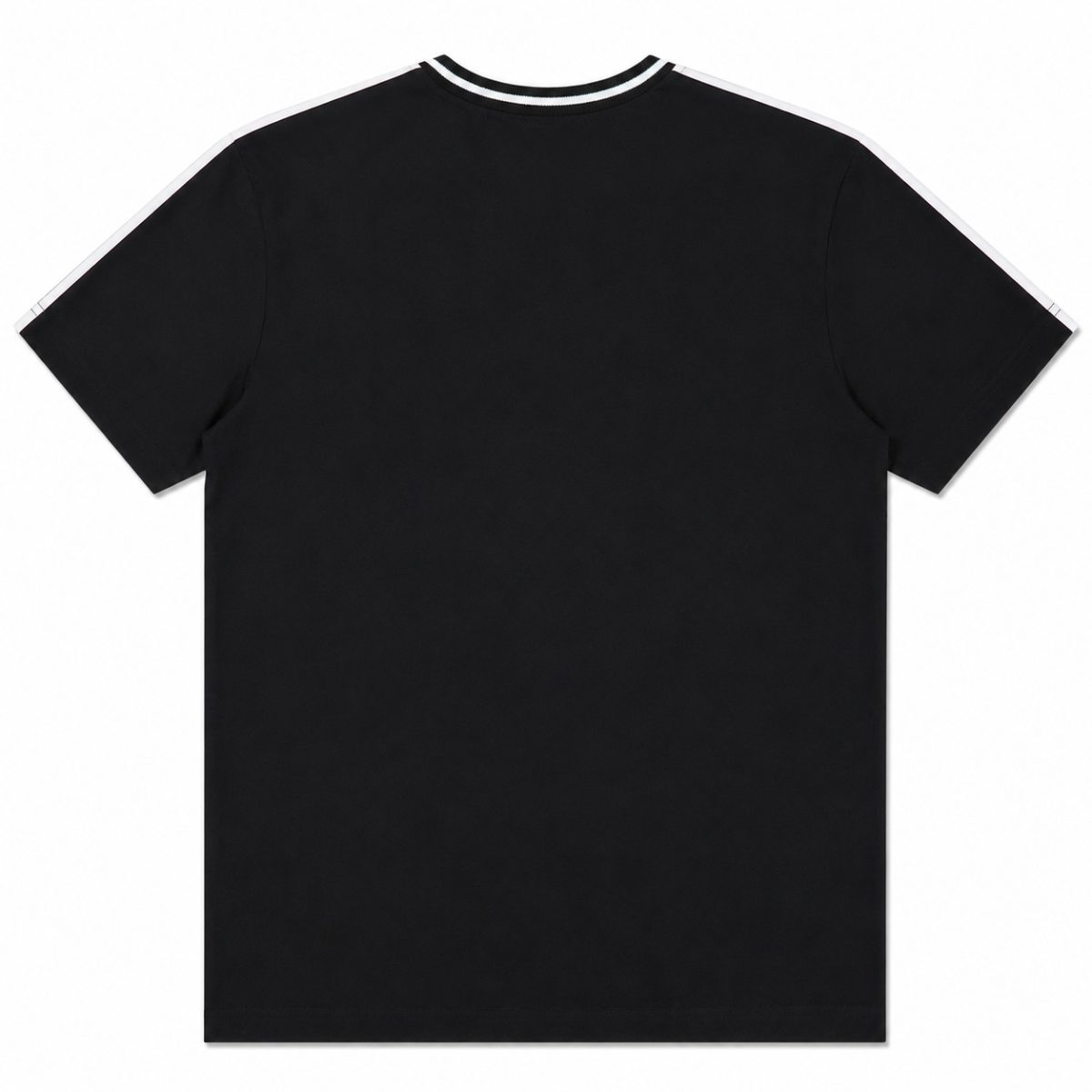 Polera Negra Con Franja Blanca - Imagen 2