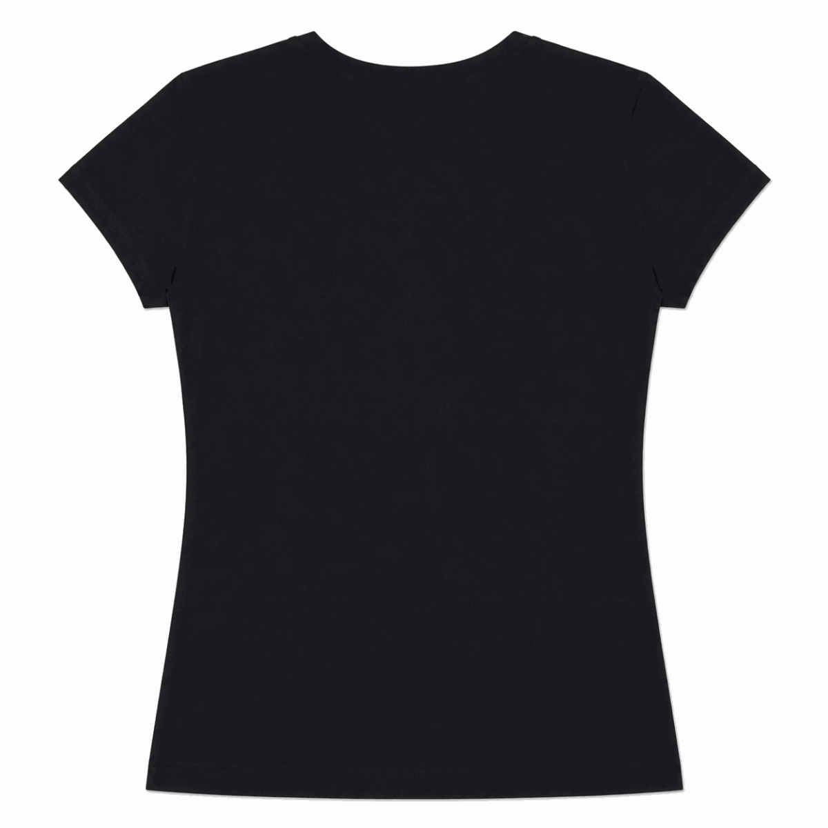 Polera Negra Con Diseño De Hojas Con Brillos - Imagen 2
