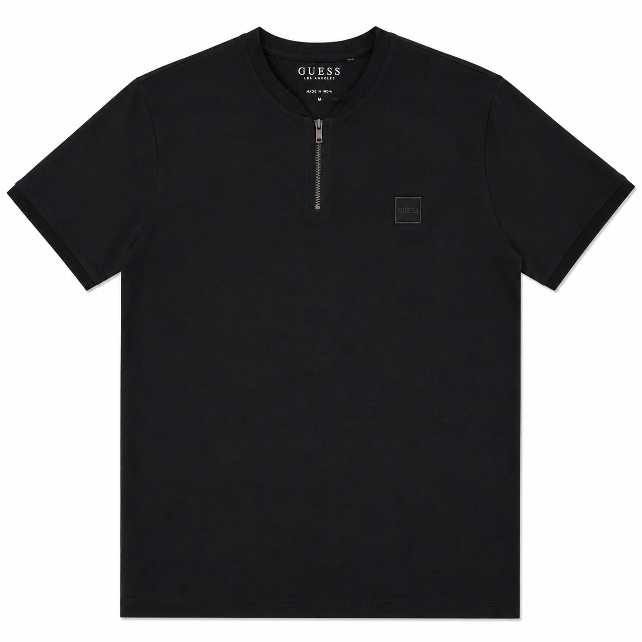 Polera Guess Negra Con Cierre Polera Negra Con Cierre Frontal - Imagen 1