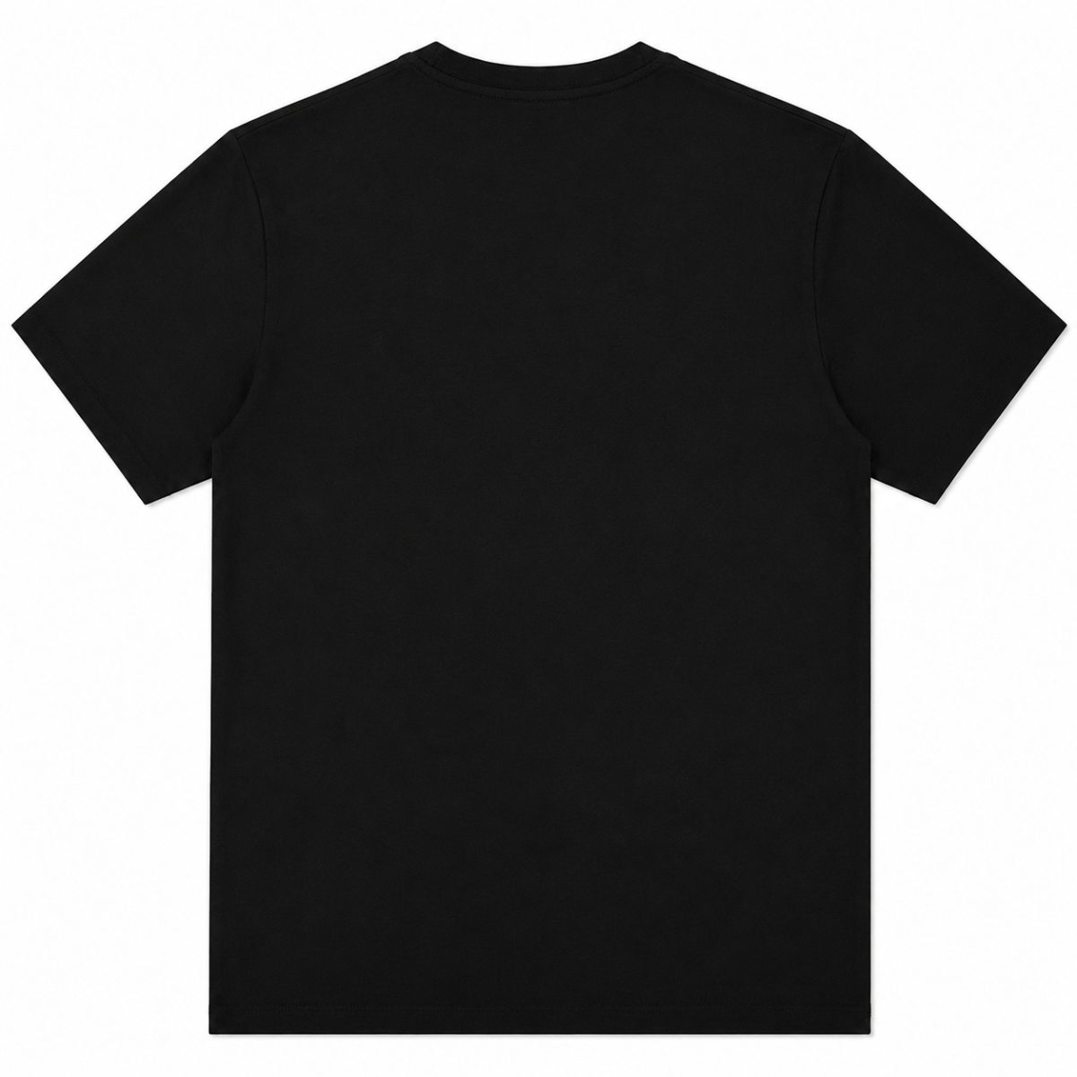 Polera Negra Con Estampado Central De Monograma - Imagen 2
