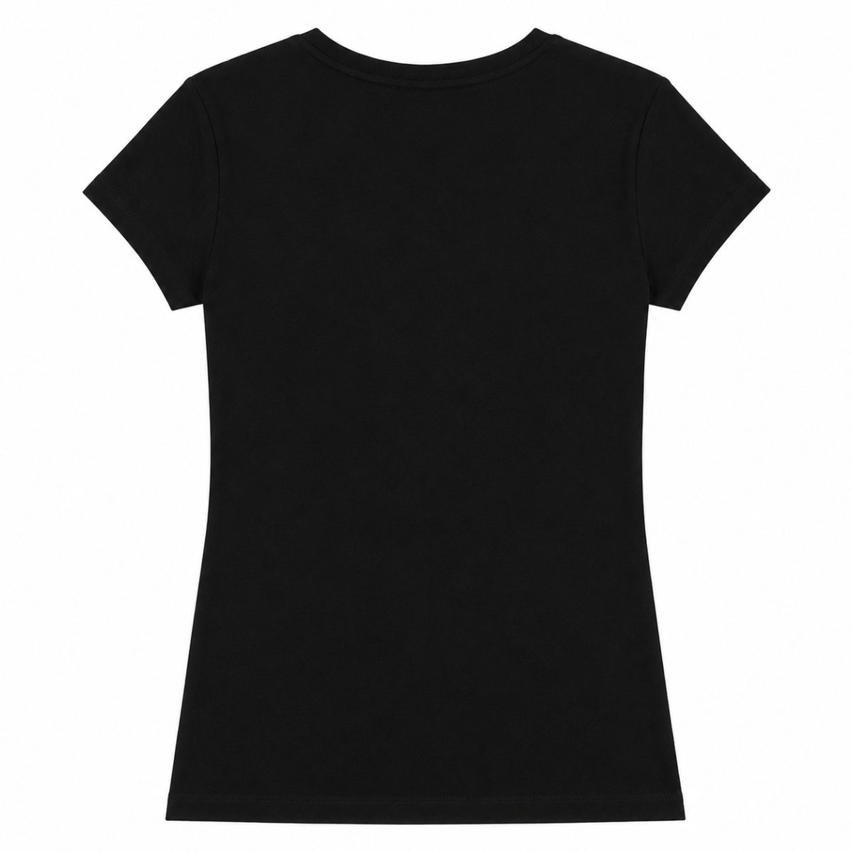 Polera Negra Con Parches Bordados - Imagen 2