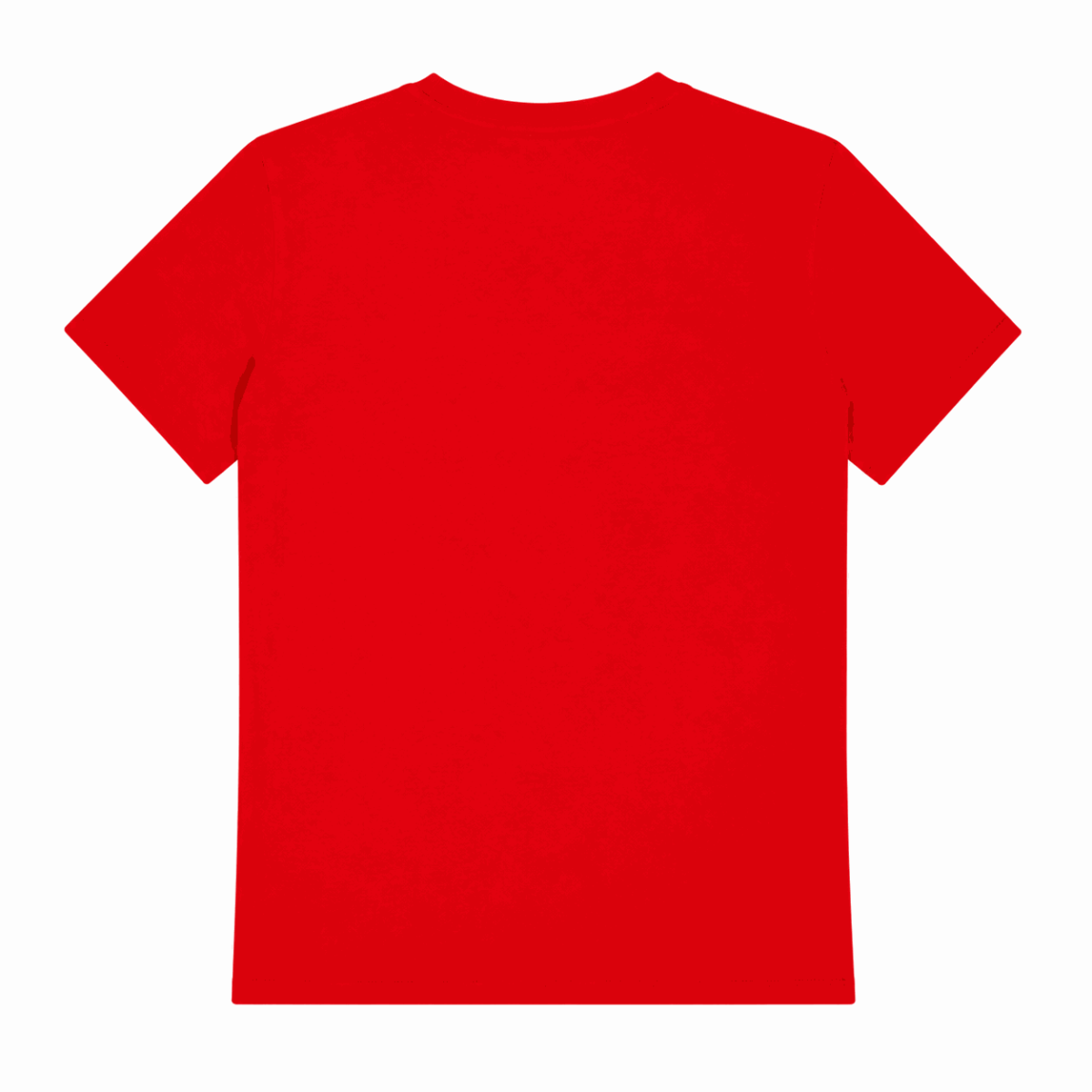 Polera Roja Con Estampado Engomado Negro - Imagen 2