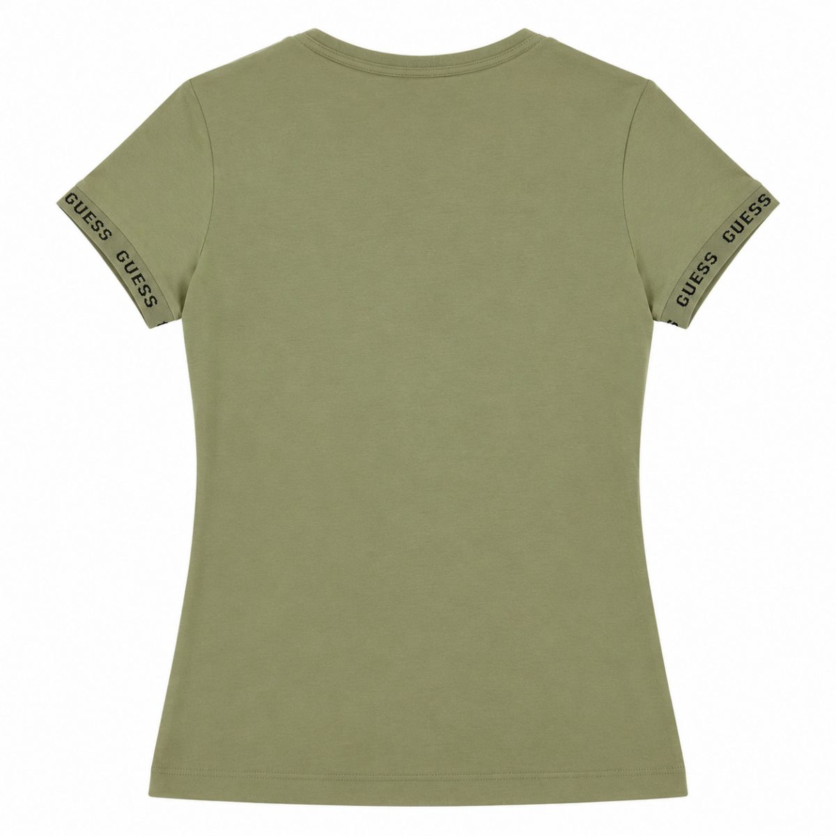 Polera Verde Musgo Con Detalles En Manga Y Cuello - Imagen 2