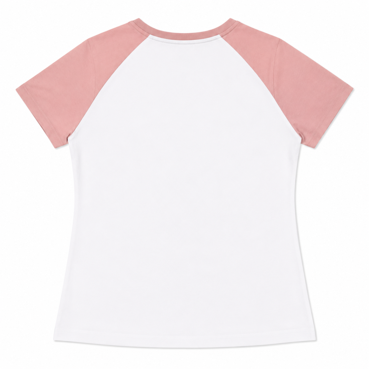 Polera Blanca Con Logo Rosado Y Mangas Rosadas - Imagen 2