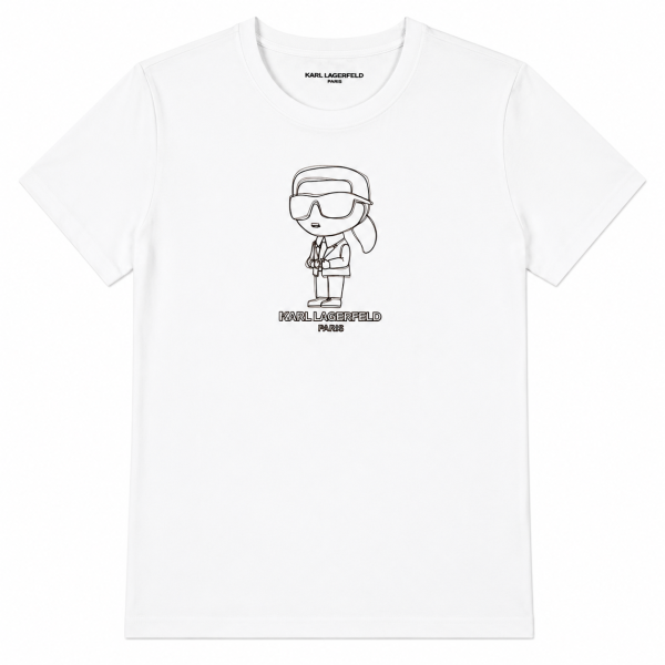 Polera Blanca Con Icónico Logotipo Frontal