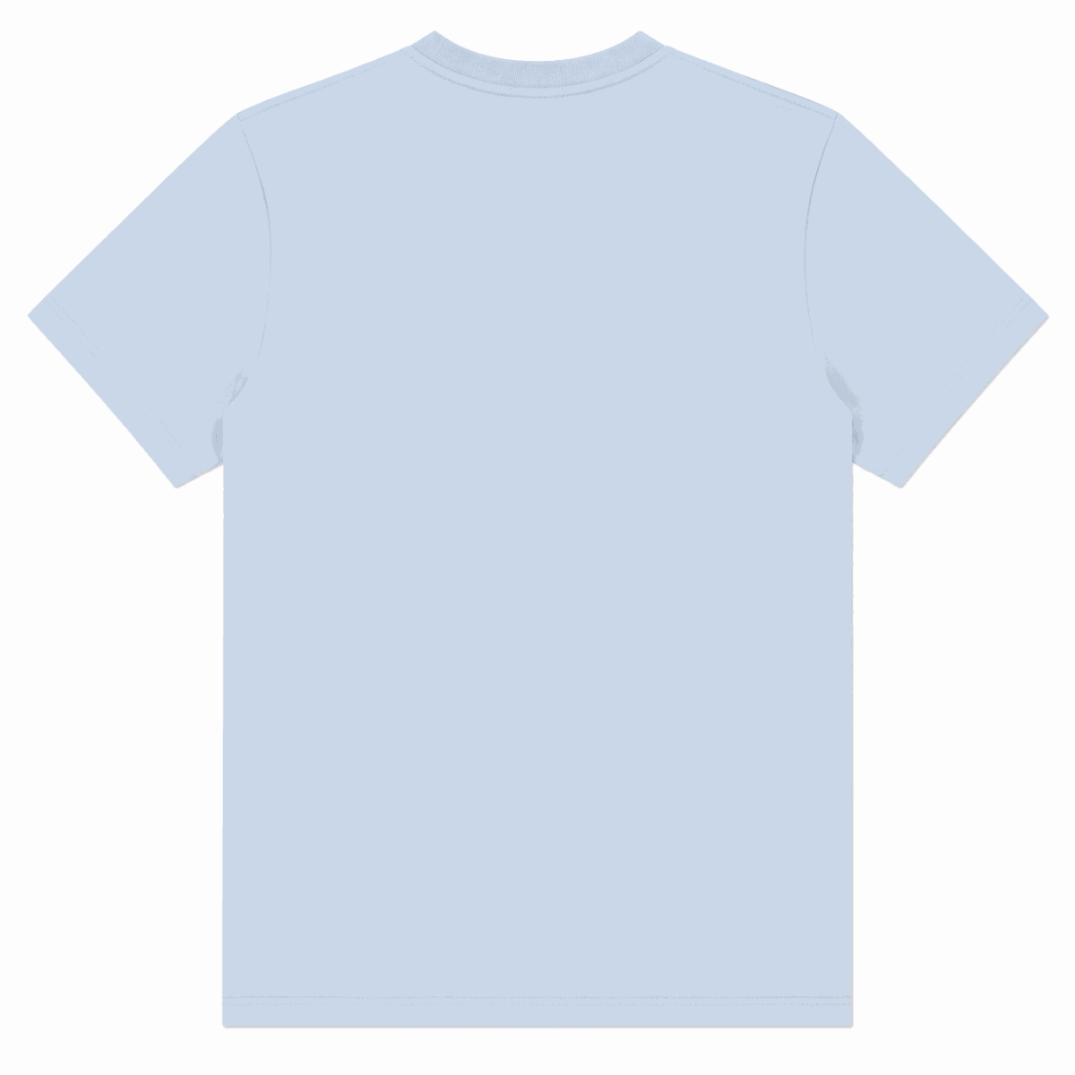 Polera Celeste Mini Estampado Frontal - Imagen 2