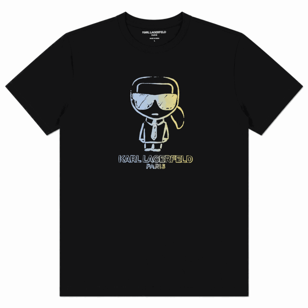 Polera Negra Con Logotipo Frontal