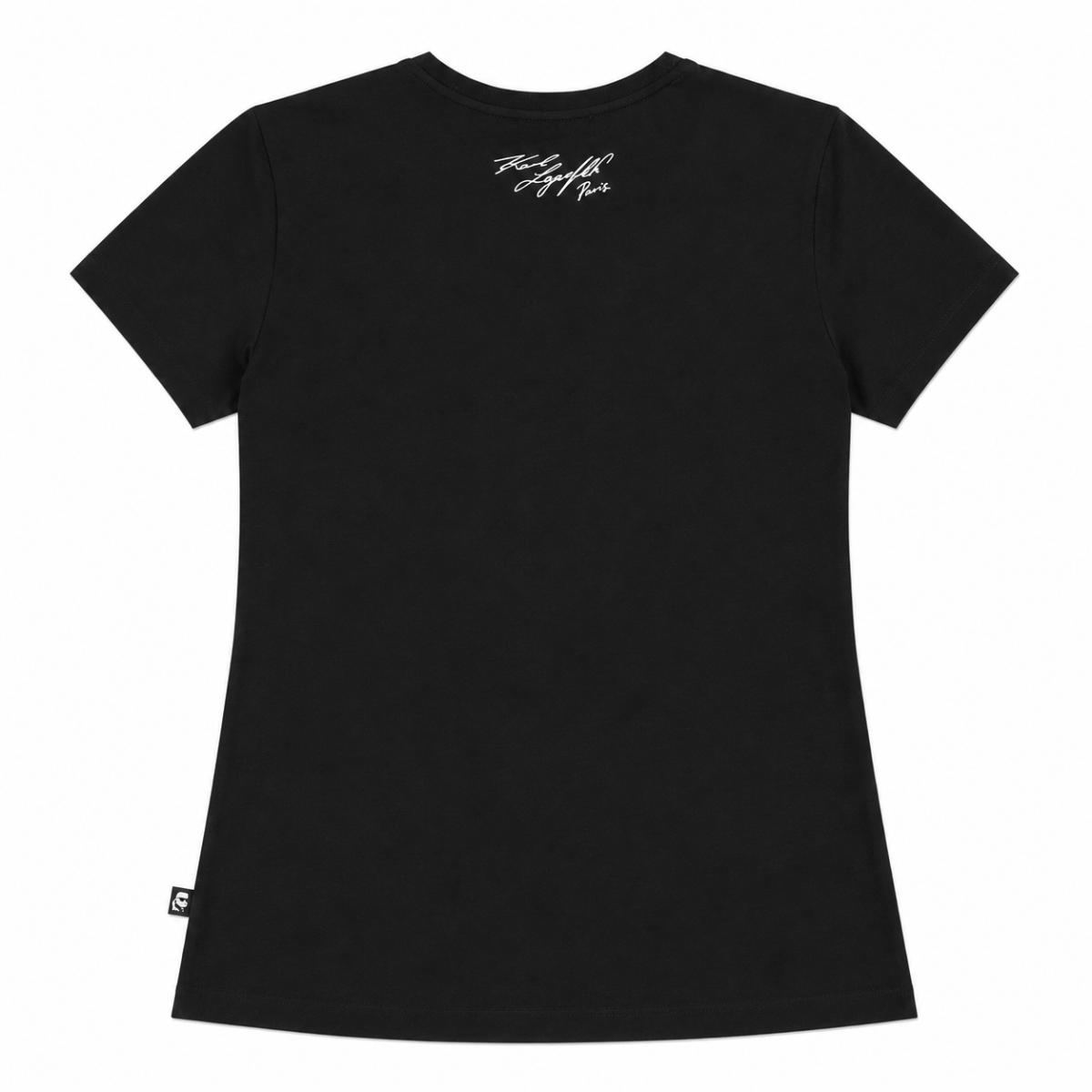 Polera Negra Con Logo Gato Y Cristales Al Rededor - Imagen 2