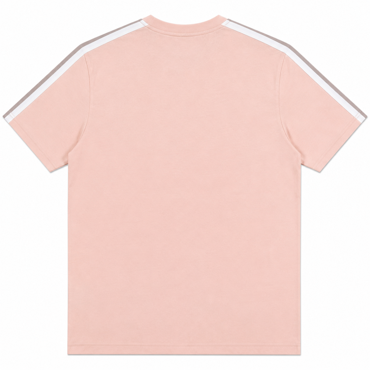 Polera Rosada Con Franja En Mangas Y Logo Engomado - Imagen 2