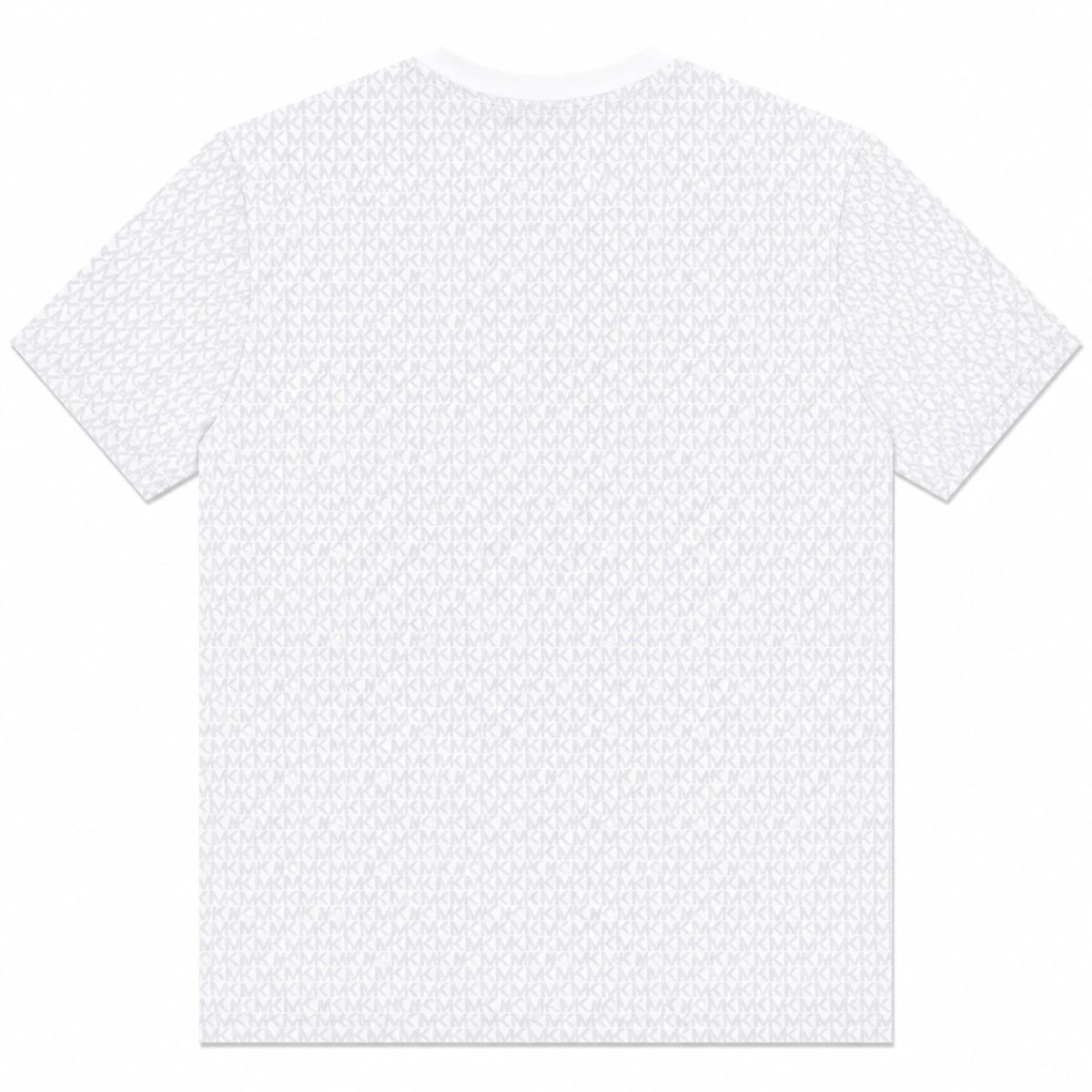 Polera Blanca Monograma Gris Con Bolsillo Lateral - Imagen 2