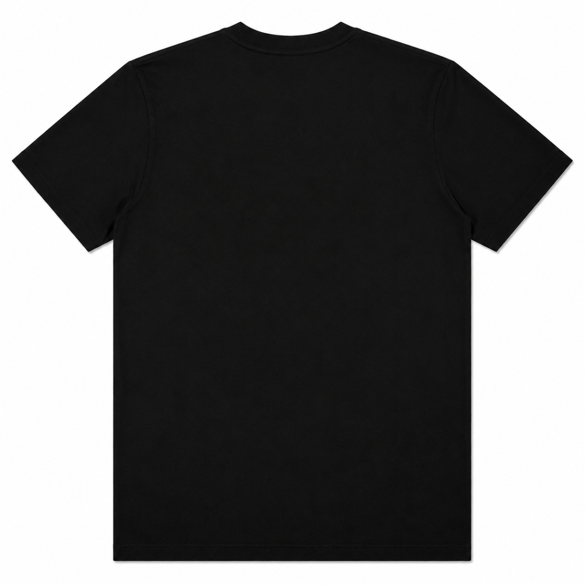 Polera Negra Con Logo Denim Letras Blancas Grandes - Imagen 2