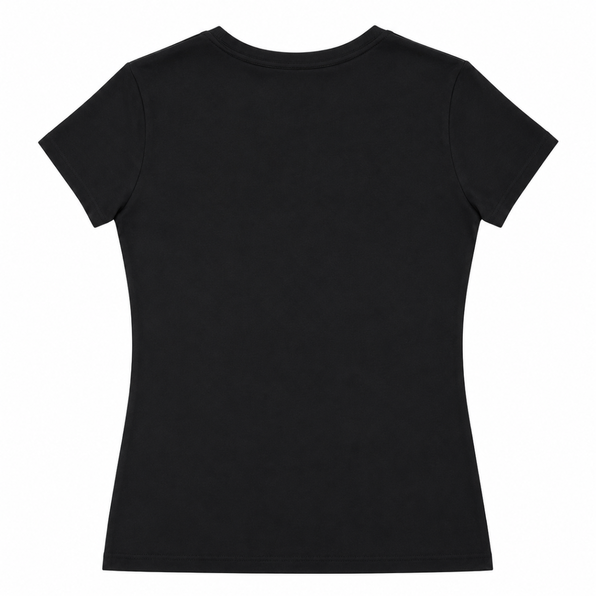Polera Negra Con Logo De Triangulo Con Brillos - Imagen 2